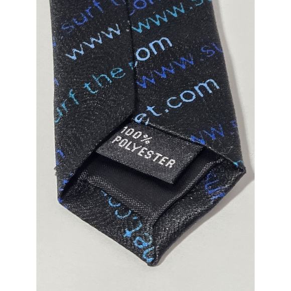 VINTAGE Ralph Marlin Men's Tie 1999 "Surf the Net" Computers Tech Internet Geek - Picture 7 of 10